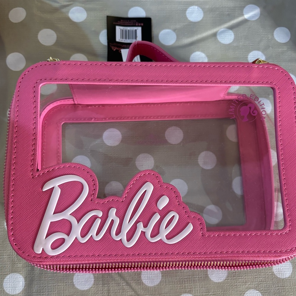 Impressions x Barbie makeup bag pink